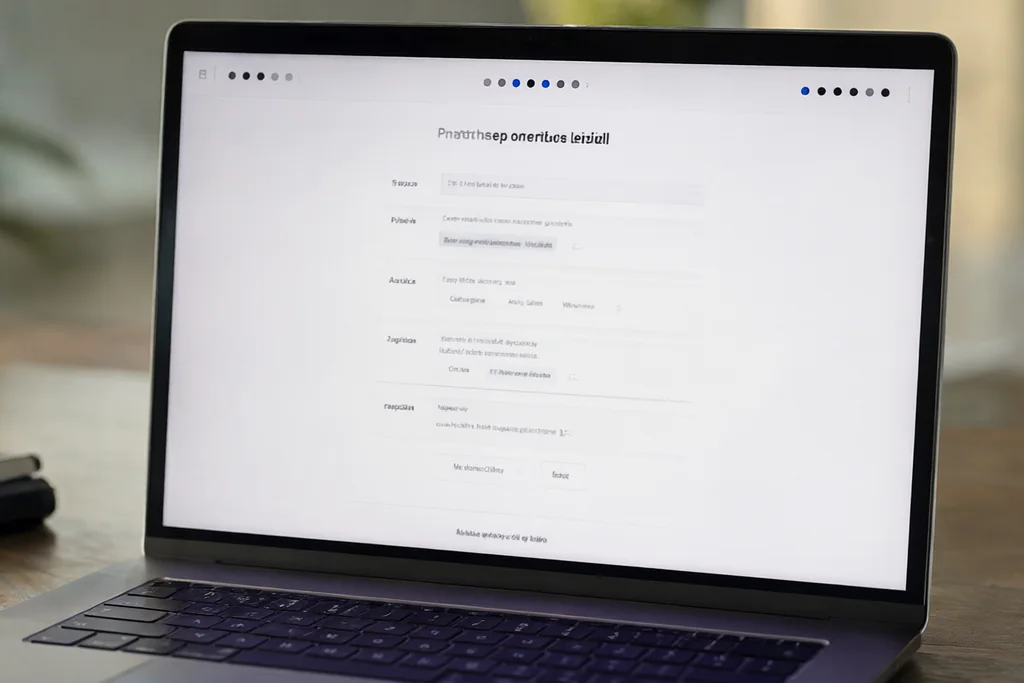 Person reviewing a registration form with a warning highlight on a field