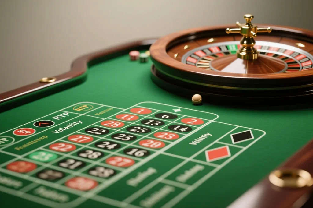 Slot machine reels spinning on a large smartphone screen